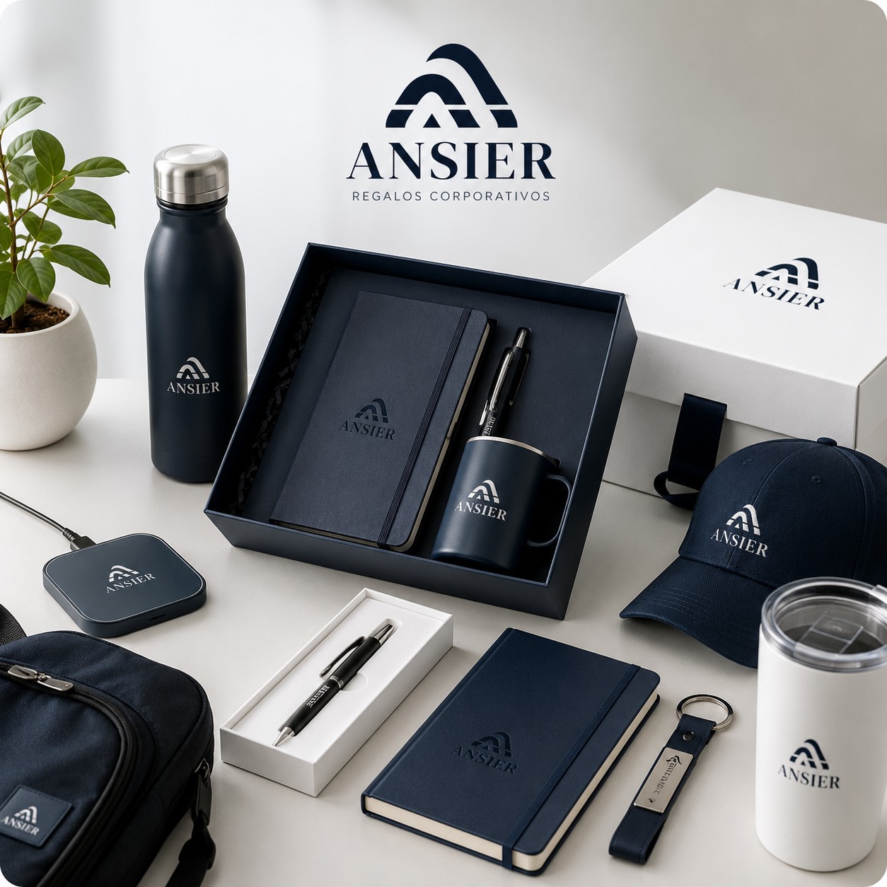 Equipo de Ansier desarrollando regalos corporativos