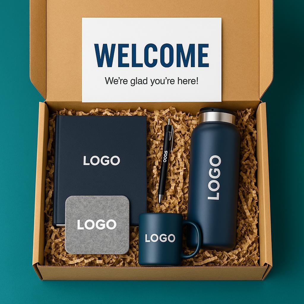 Kit de bienvenida corporativo personalizado Ansier